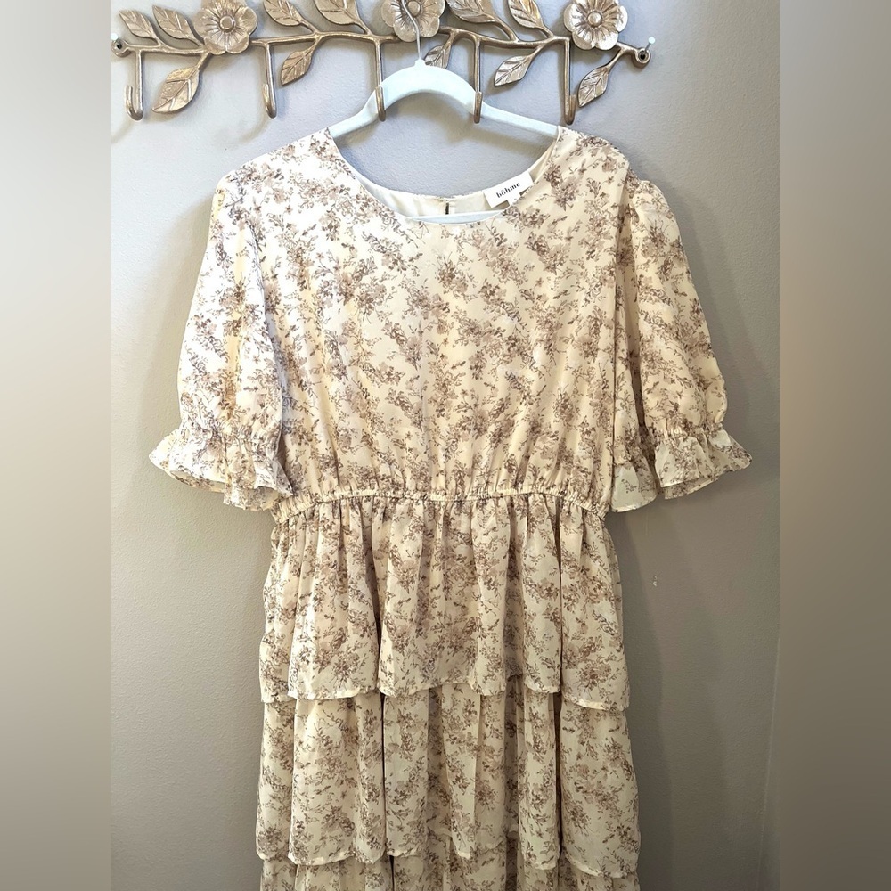 NWOT Bohme Floral Ruffle Dress